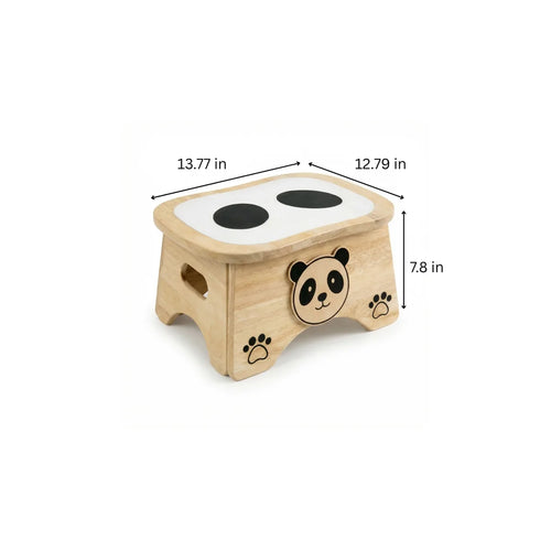 Ray the Panda dimensions: 13.77 inches wide, 12.79 inches deep, 7.8 inches high.